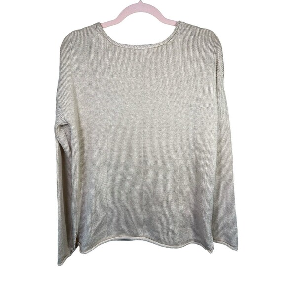 Marled USA  Knit Sweater Womens Medium Embroider  Pullover Rolled Hem Patriotic‎ - Picture 2 of 11